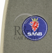 Saab, 9-3, Mattenset, Beige, Met, "saab", Logo, 9-3v1, Cabrio