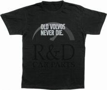 Volvo, All, T-shirt, "old, Volvos, Never, Die", Maat, M
