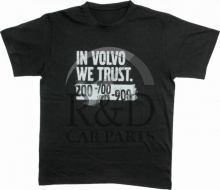 Volvo, All, T-shirt, "in, We, Trust", Maat, Xl, Zwart