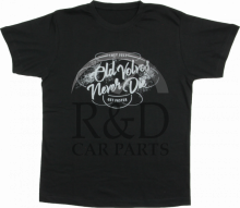 Volvo, All, T-shirt, "old, Volvos, Never, Die, -, They, Just, Get, Faster", Maat, Xl, Zwart