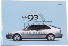 417428, Saab, 9-3, Instructieboekje, 9-3v1, M2000, Gebruikt