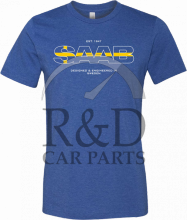 SAAB-264L, Saab, All, Blue, Swedish, Flag, T-shirt, Large