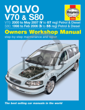 4263, Volvo, S80, V70, Haynes, Werkplaatshandboek, 2000-2007, En
