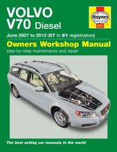 5557, Volvo, V70, Haynes, Werkplaatshandboek, Diesel, Van, Juni, 2007, -, 2012