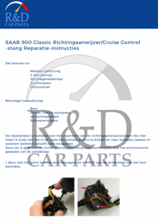Saab, 900, Handleiding, Voor, Reparatieset, Richtingaanwijzer, 900kl