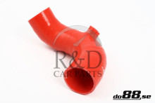 3514480, Volvo, 740, 760, 940, Luchtslang, Inlaat, Silicone, Rood, 740/940, Turbo, 90-98