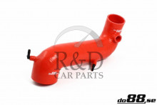 30617117, 30644343, Volvo, S40, V40, Luchtslang, Inlaat, Silicone, Rood, S40/v40, 2.0t/t4, 98-04