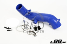 9135038, 9161380, 9186200, 9434446, Volvo, 850, C70, S70, V70, XC70, Luchtslang, Inlaat, Silicone, Blauw, 3, Inch, 850/svc70