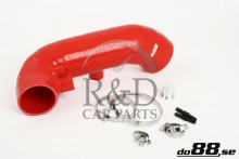 30680447, 30792628, Volvo, S60, V70, Luchtslang, Inlaat, Silicone, Rood, S60r/v70r